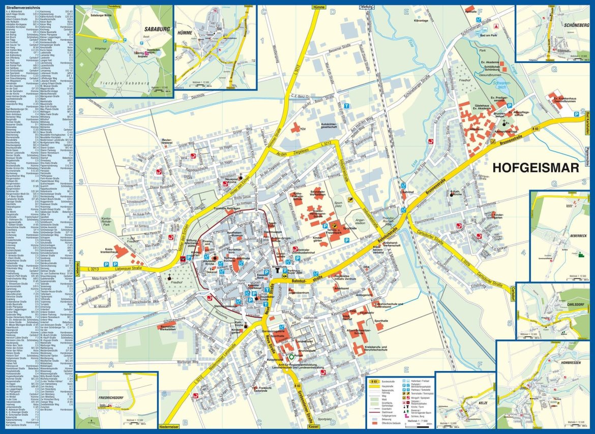 Stadtplan | Hofgeismar - Dornröschenstadt am Reinhardswald