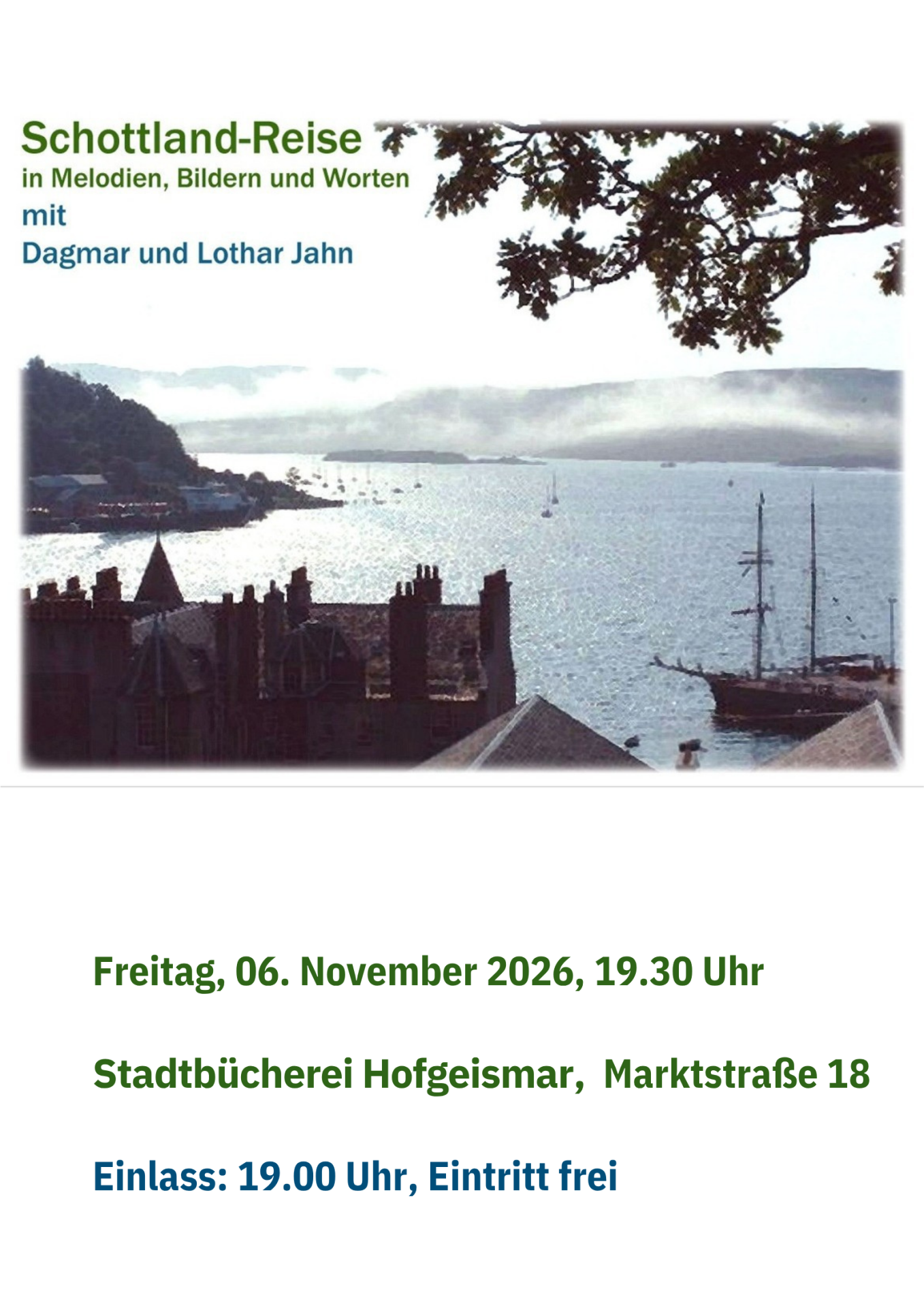 Freitag, 06.11.26, 19.30 Uhr - 1 Freitag, 06.11.26, 19.30 Uhr - 1