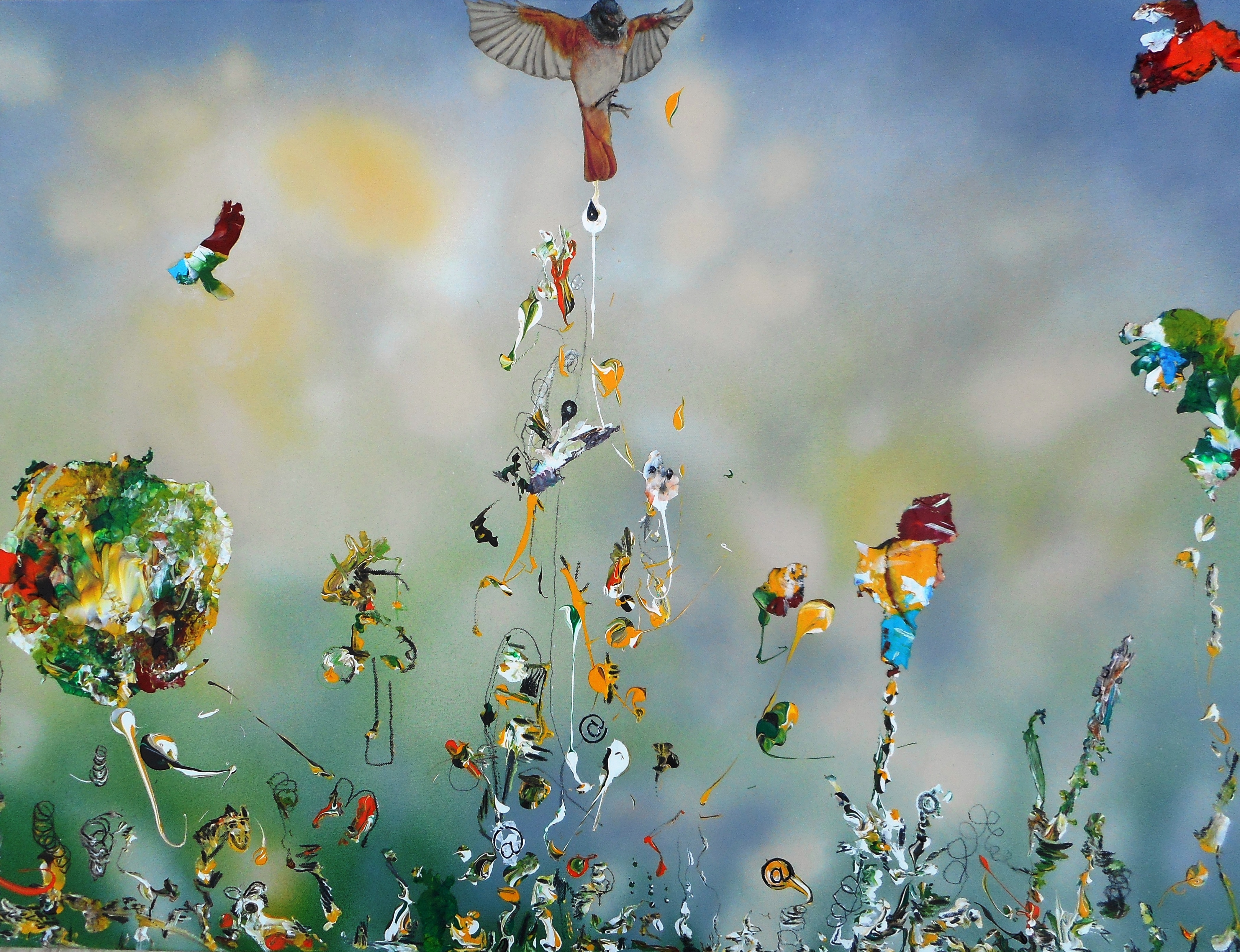 Hommage á Ravel- Die Leichtigkeit des Seins 2017 Mixed Media auf Leinwand 75 x 115 cm.jpg