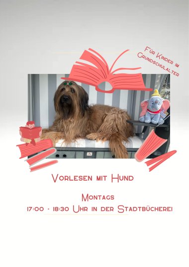 Vorlesen mit Hund (Poster) - 1 Vorlesen mit Hund (Poster) - 1